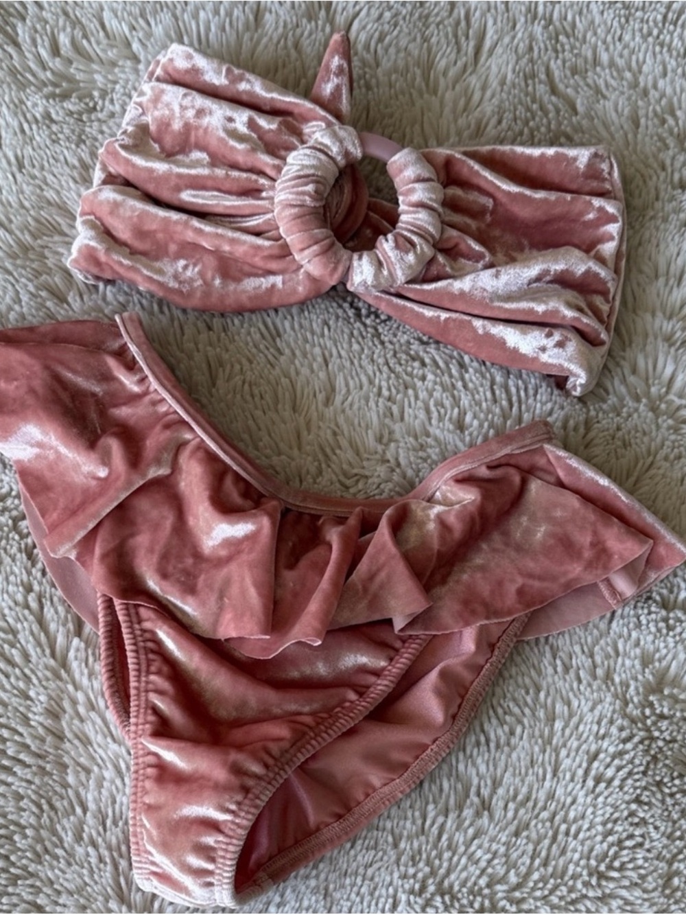 Montce Velvet Pink bikini set